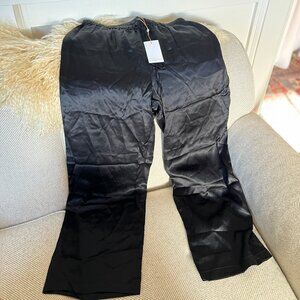 Quince Size L Washable Silk Black Pants